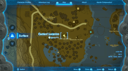 Construction Site Cave Entrance Map Image