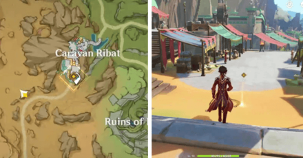Genshin - Culminate! Chatter of Joyous Dreams - Go to Caravan Ribat