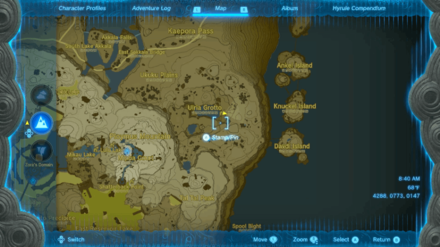 Ulria Grotto East Cave Entrance Map Image
