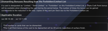 Master Duel - June 8 2023 Banlist Update Dismantling Bonus