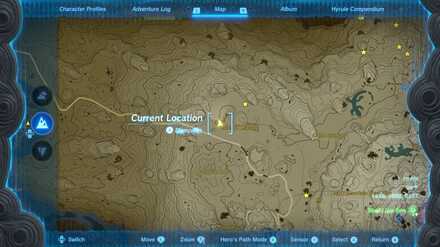 Zelda TotK - Koltin Isle of Rabac Eldin Mountains Map