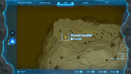 Zelda TotK Otak Shrine Entrance Map