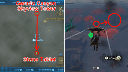 TOTK - Messages from an Ancient Era - First Stone Tablet Location