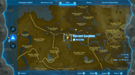 Pagos Woods Excavation Site Entrance Map Image