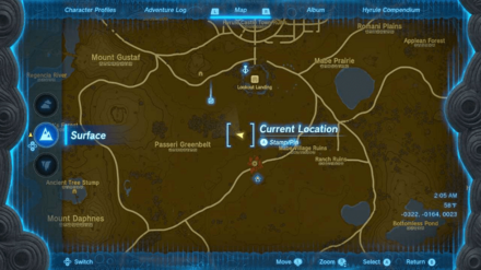 Zelda TotK - Koltin Hyrule Field Map