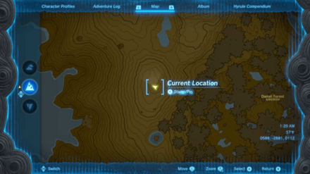 Zelda TotK - Koltin Lake Hylia Map