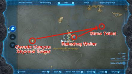 TOTK - Messages from an Ancient Era - 2nd Tablet Location