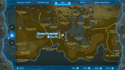 Ubota Point Cave Entrance Map Image