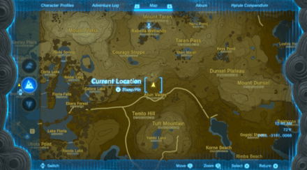 Atun Valley Cave Entrance Map Image