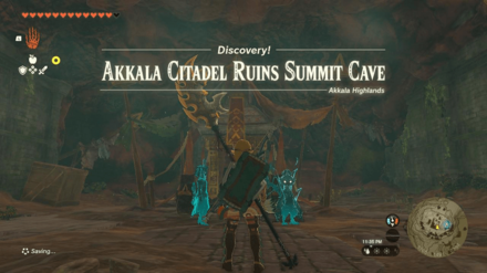 Tears of the Kingdom TOTK - Akkala Citadel Ruins Summit Cave