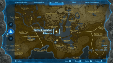 Zelda TotK - Cima and Dondons Map Location