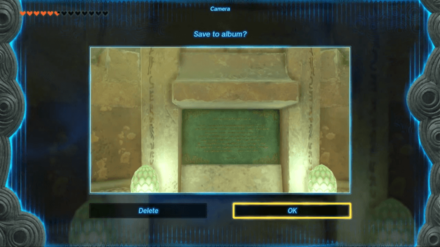 TOTK - Messages from an Ancient Era - 5th Tablet Take Picture