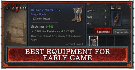 Diablo 4 - Best Equipment for Early Game