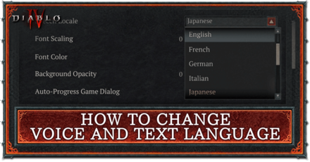 Diablo 4 - (Language Settings) How to Change Voice and Text Language