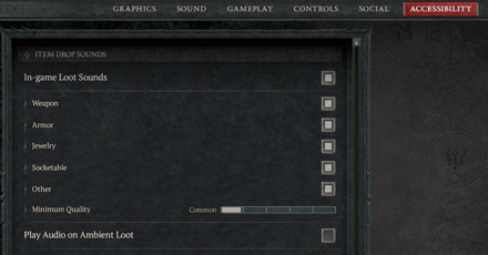 Diablo 4 - In-Game Gear Audio Cues