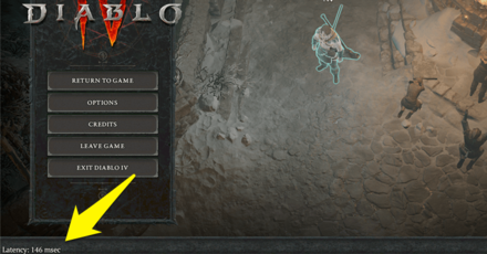 Diablo 4 - Show Latency
