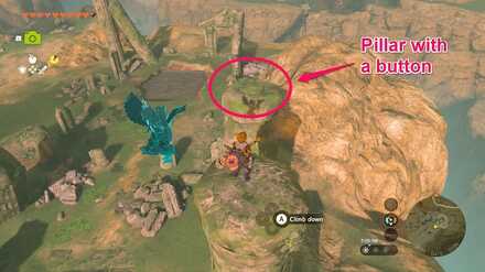 TotK - Tunic of Awakening pillar with a button