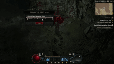 Diablo IV - Talk to Gathlen