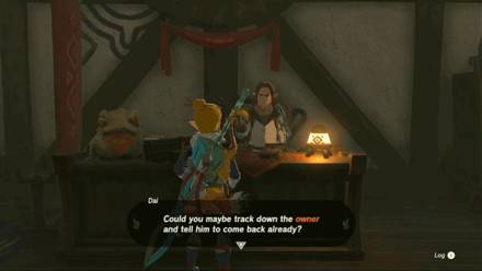Zelda Tears of the Kingdom TotK - Talk to Dai