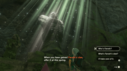 TotK - Talk to the Goddess Statue