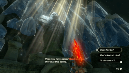 TotK - Talk to the Goddess Statue