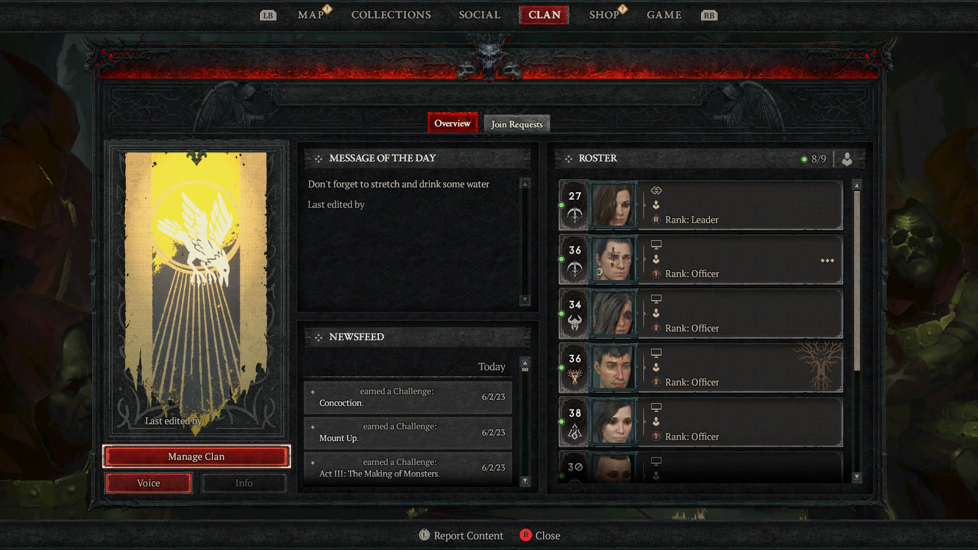 Diablo 4 - Clan Benefits