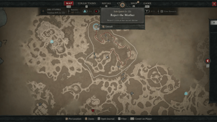 Diablo 4 Reject the Mother - Lilith Secret Shine Location