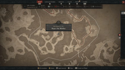 Diablo 4 Reject the Mother Map Location