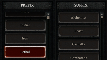 Choose From a List of Words