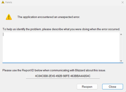 Diablo 4 - Fenris Error Code Preview