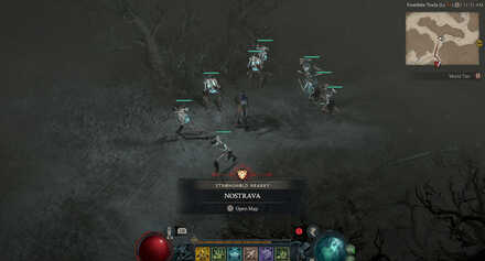 Diablo 4 - Nostrava Fractured Peaks  Map