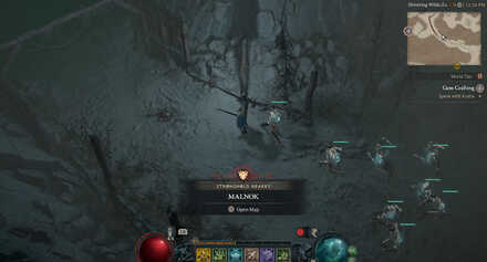 Diablo 4 - Malnok Fractured Peaks  Map