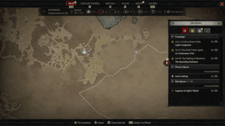 Diablo 4 - Corbach Map View