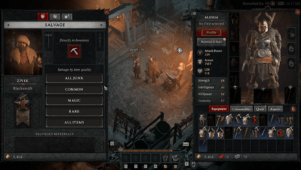 Diablo 4 - Blacksmith Salvage