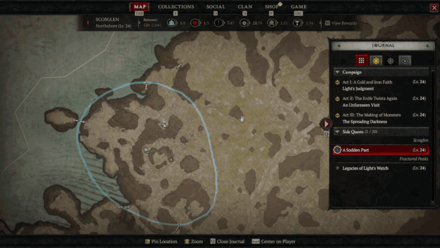 Diablo 4 - Fifth Sodden Growth Map View