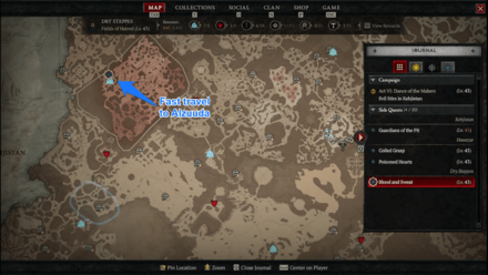 Diablo 4 Blood and Sweat Tuya Location