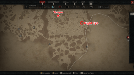 Diablo 4 Wrack and Ruin Right Eye Location