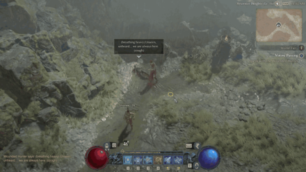Diablo 4 - Speak with the Wounded Hunter