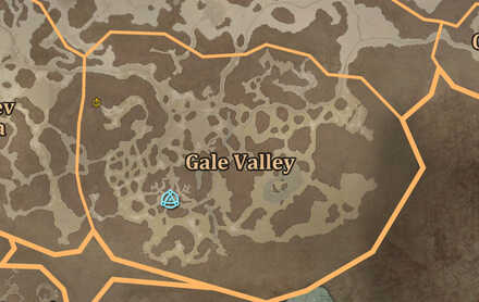 Diablo 4 - Yelesna Fractured Peaks Gale Valley Map