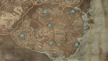 Hawezar Waypoint Locations Map