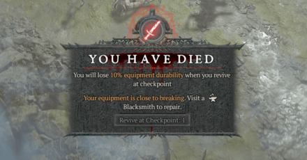 Diablo 4 - Item Durability Drops to Zero