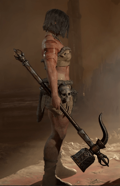 Diablo 4 - War Hammer Two-Handed Mace Weapon Transmog