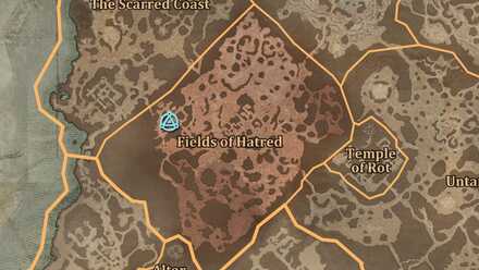 Diablo 4 - Alzuuda Dry Steppes Fields of Hatred Map