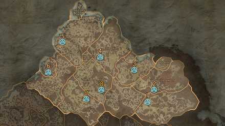Scosglen Waypoint Locations Map