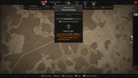Diablo 4 - Haunted Refuge Hawezar Rotspill Delta Map