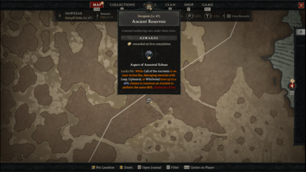 Diablo 4 - Ancient Reservoir Hawezar Rotspill Delta Map