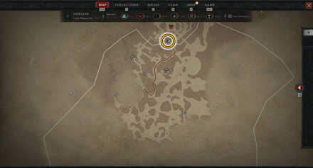 Diablo 4 - Bastion of Faith Hawezar Umir Plateau Map