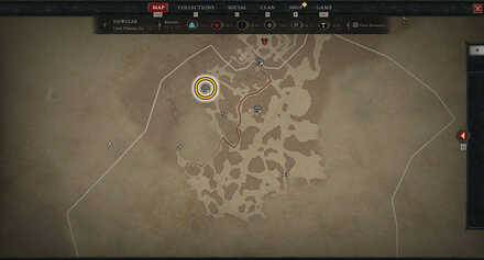Diablo 4 - Lost Keep Hawezar Umir Plateau Map