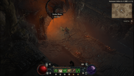 Diablo 4 - Faceless Shrine Hawezar Forsaken Coast Map