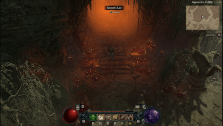 Diablo 4 - Serpent’s Lair Hawezar Blightmarsh Map